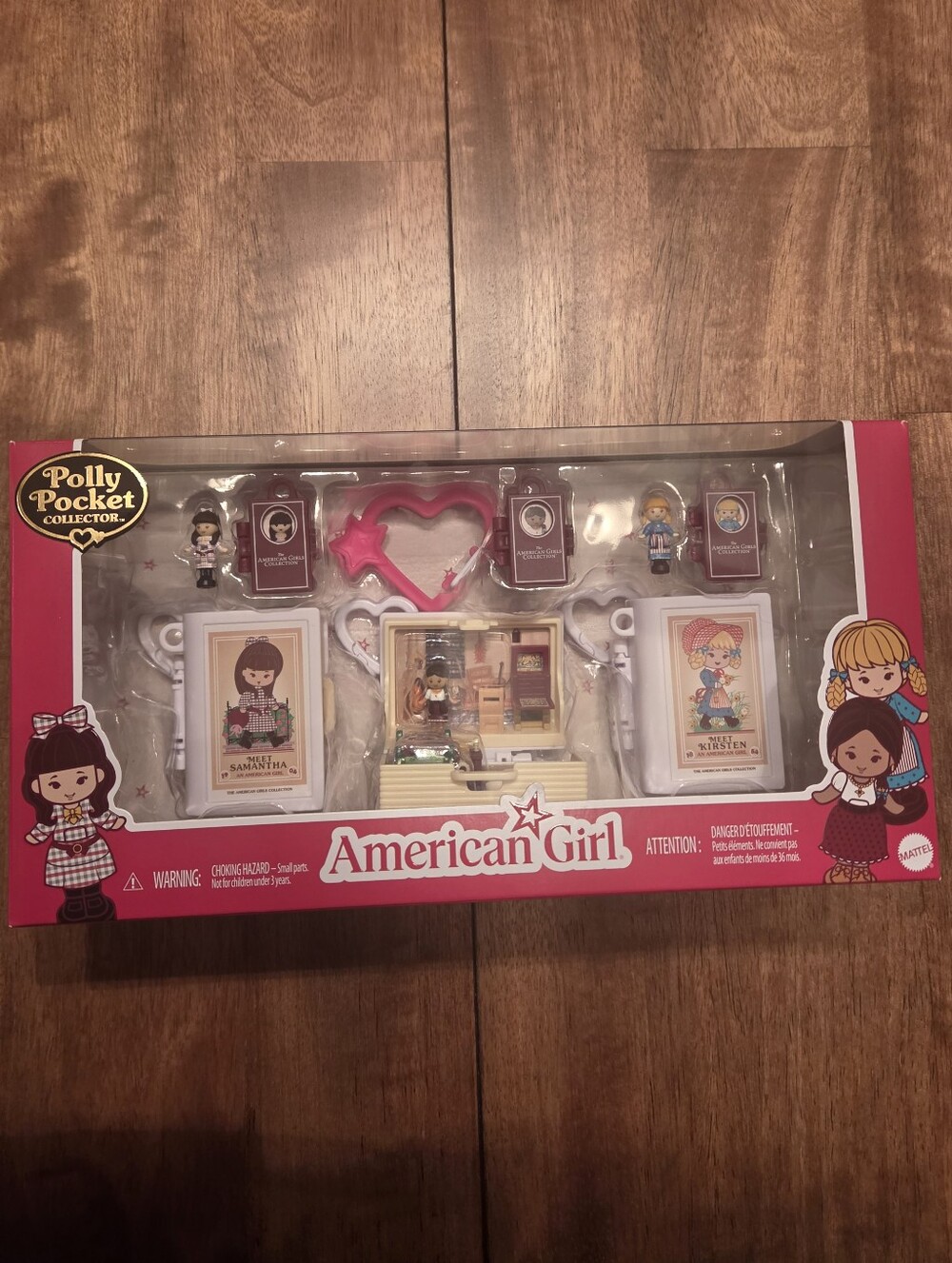 Polly Pocket American Girl Compact Playset- Samantha Josefina Kirsten